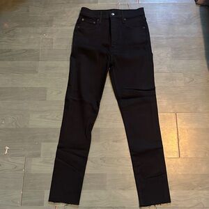 Black l, stretch, skinny mid rise denim forum never worn jeans
